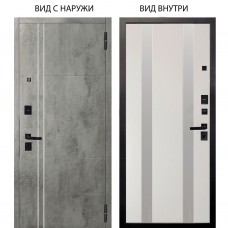 Берлога Нова / Лофт Темный бетон / Дуэт Белое дерево вставки Изабель