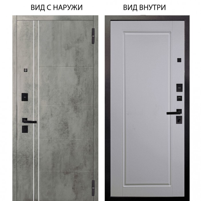 Берлога Нова / Лофт Темный бетон / Тревор Софт милк