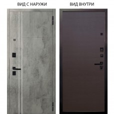 Берлога Нова / Лофт Темный бетон / Элегант Венге горизонт