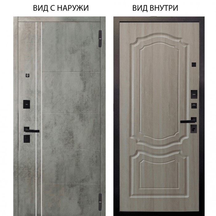 Берлога Нова / Лофт Темный бетон / Мишель Ларче светлый