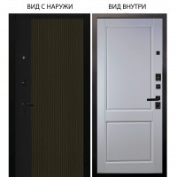 Берлога Нова / Рокси Дуб рейка морение / Соренто Белая эмаль