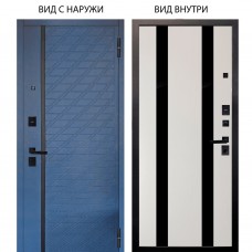Берлога Нова / Тори Синий софт / Дуэт Белое дерево вставки Кензо