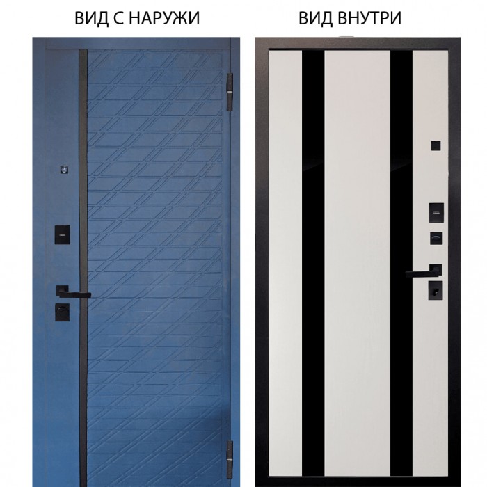 Берлога Нова / Тори Синий софт / Дуэт Белое дерево вставки Кензо