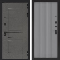 Входная дверь BN-04 с панелью ХОМС Серый софт рельеф