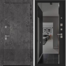 Входная дверь BN-08 с зеркалом (тонировка) ФЛЗ-618 Черный кварц