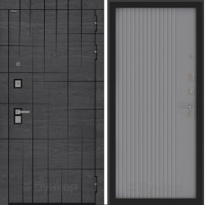 Входная дверь BN-09 с панелью ХОМС Серый софт рельеф