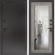 Входная дверь BN-10 Тепло плюс с зеркалом ФЛЗ-603 Бетон серый (светлый)