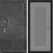Входная дверь BN-08 с панелью Амстрод Серый софт рельеф