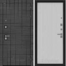 Входная дверь BN-09 с панелью ХОМС Белый софт рельеф