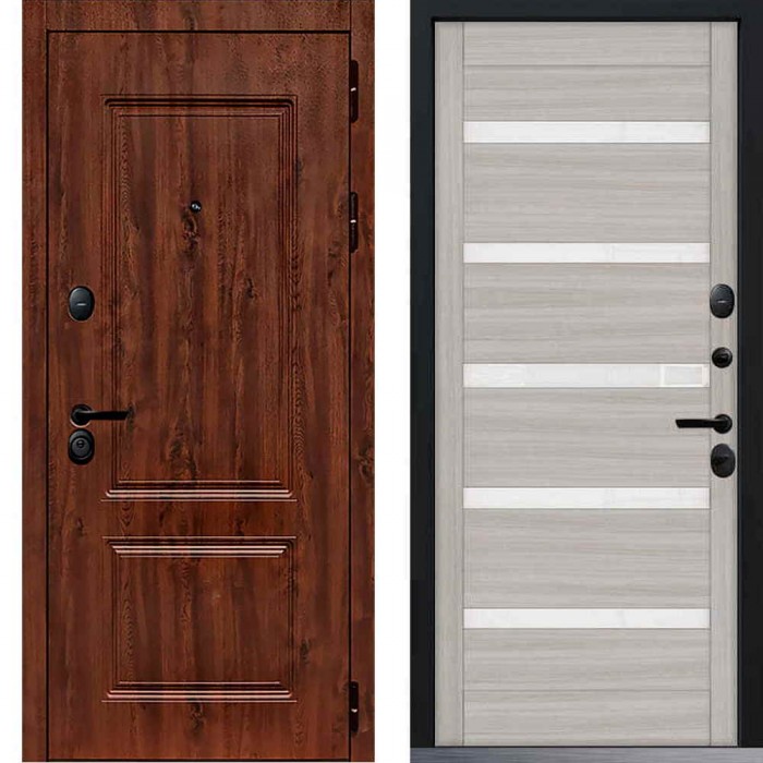 Входная дверь Command Doors Chalet 18sp Белая лиственница