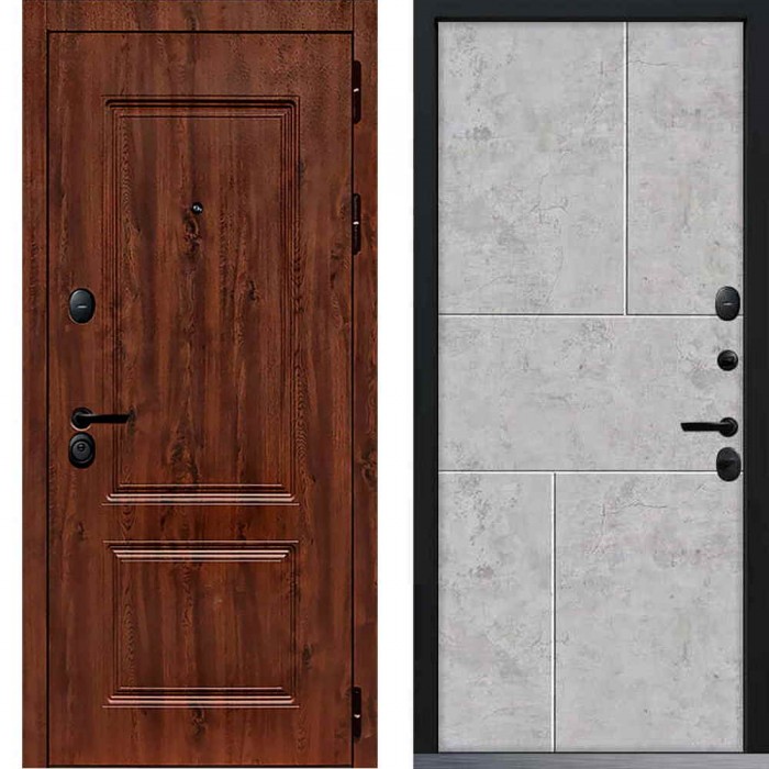 Входная дверь Command Doors Chalet 38 Бетон молочный