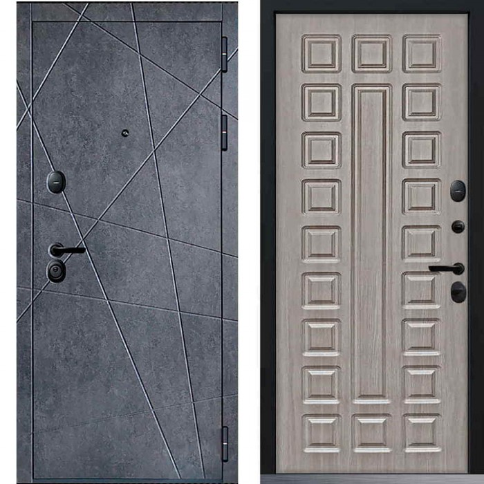 Входная дверь Command Doors Geometria 01 Белая лиственница