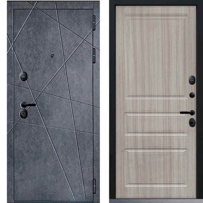 Входная дверь Command Doors Geometria 02 Белая лиственница