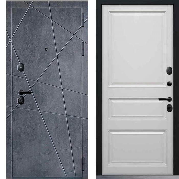 Входная дверь Command Doors Geometria 02 Белый матовый