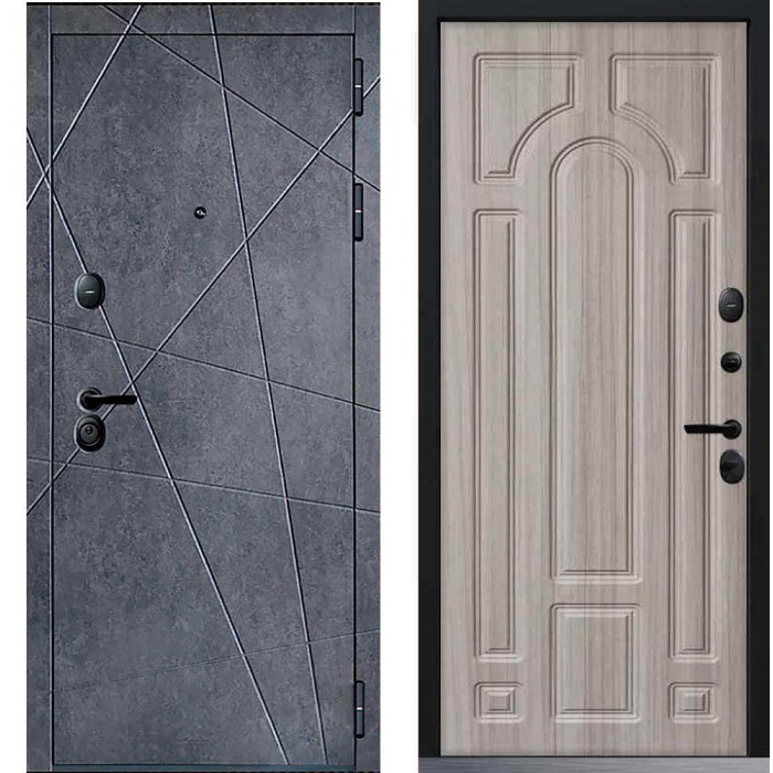 Входная дверь Command Doors Geometria 02 Cандал белый