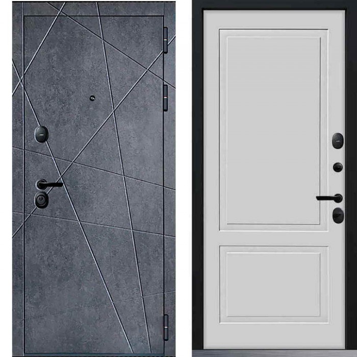 Входная дверь Command Doors Geometria 05 Белый матовый