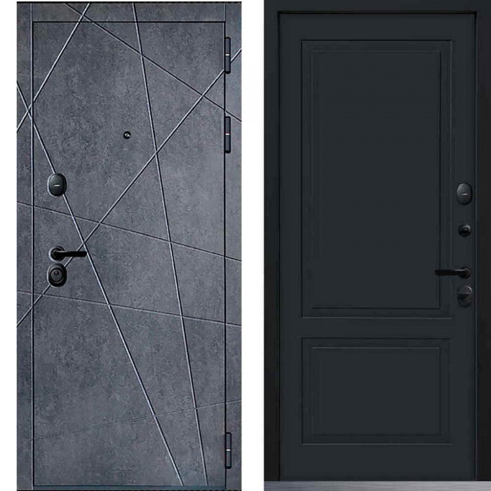 Входная дверь Command Doors Geometria 05 Графит серый