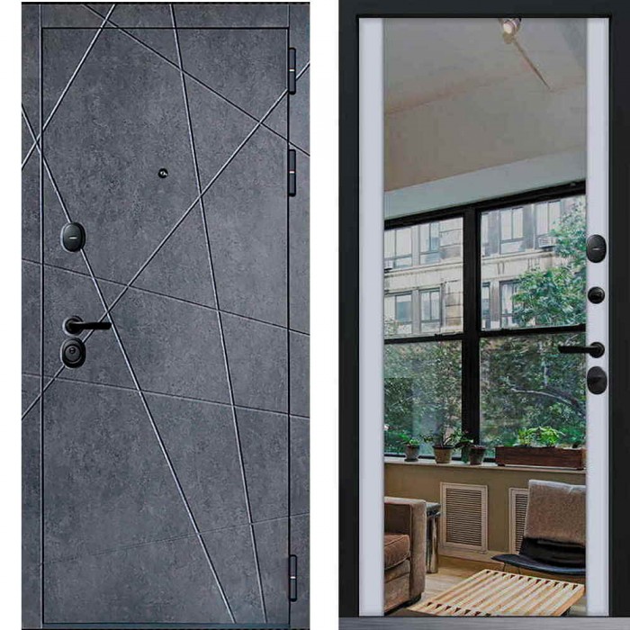 Входная дверь Command Doors Geometria 3Z Белый матовый