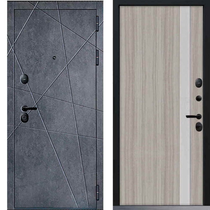 Входная дверь Command Doors Geometria 6S Белая лиственница