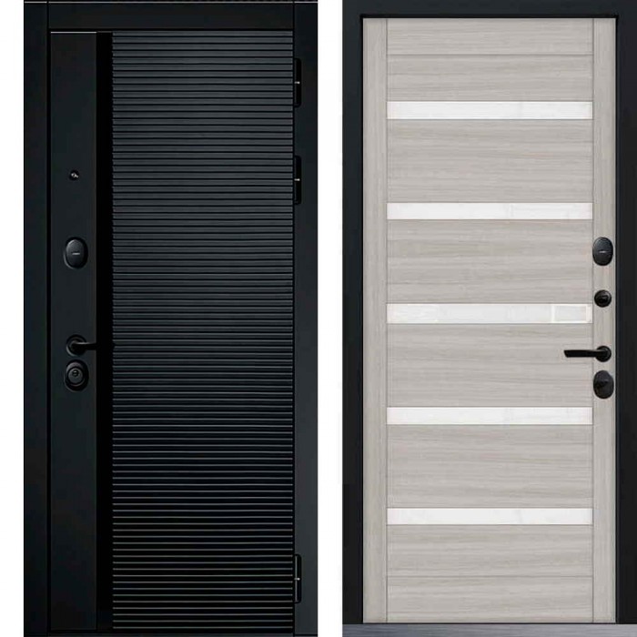 Входная дверь Command Doors Horizon 18sp Белая лиственница