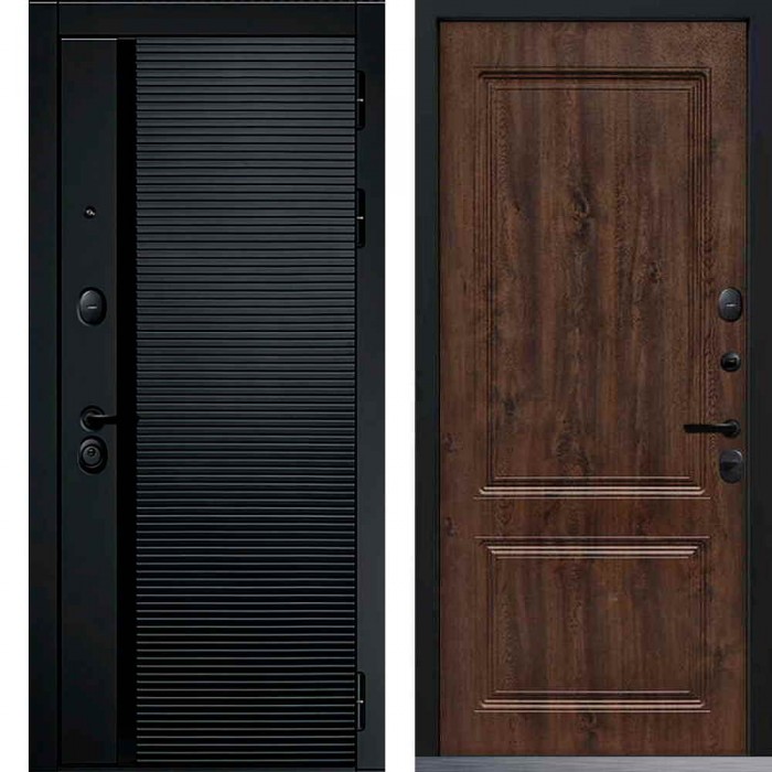 Входная дверь Command Doors Horizon 61 Темный дуб