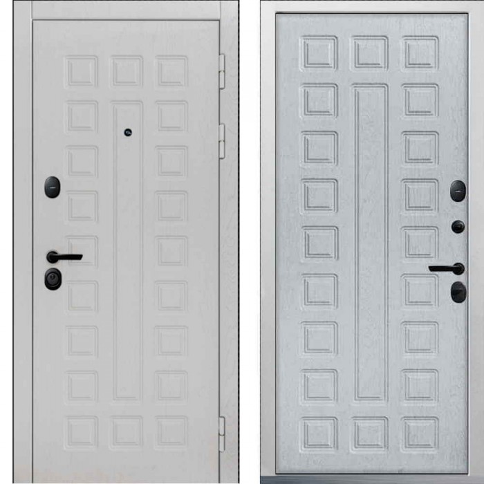 Входная дверь Command Doors Sector White 01 Альберо браш грей