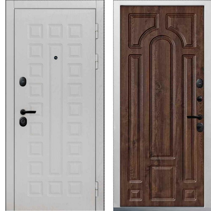 Входная дверь Command Doors Sector White 02 Темный дуб