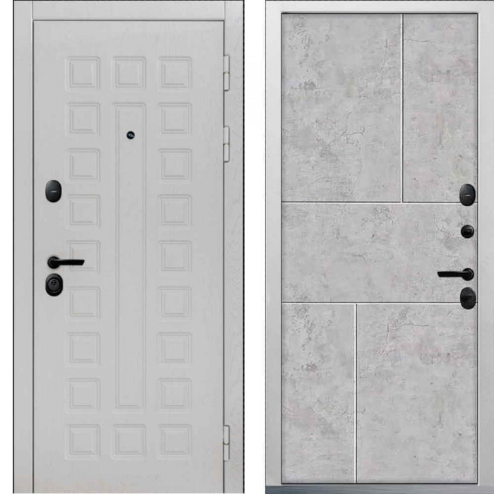 Входная дверь Command Doors Sector White 38 Бетон молочный