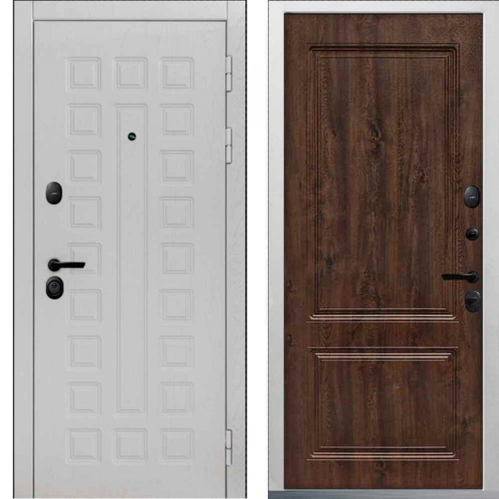 Входная дверь Command Doors Sector White 61 Темный дуб