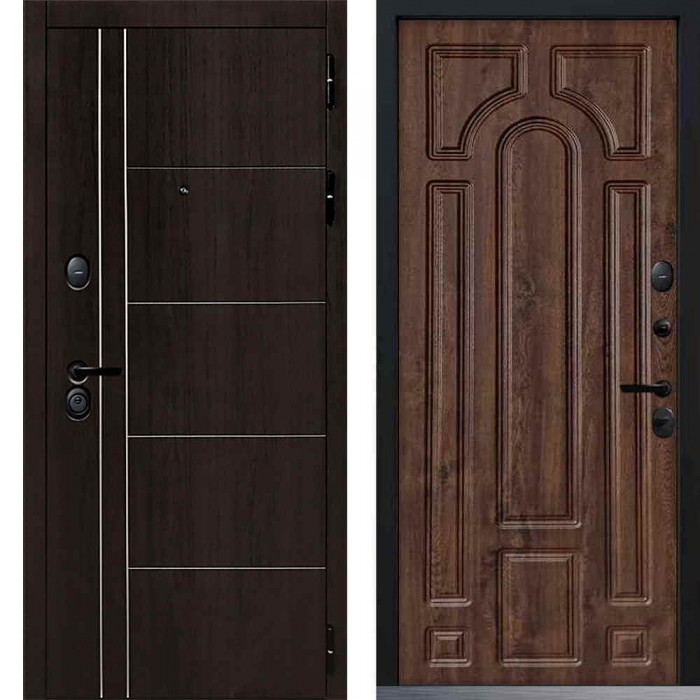 Входная дверь Command Doors Techno 02 Темный дуб