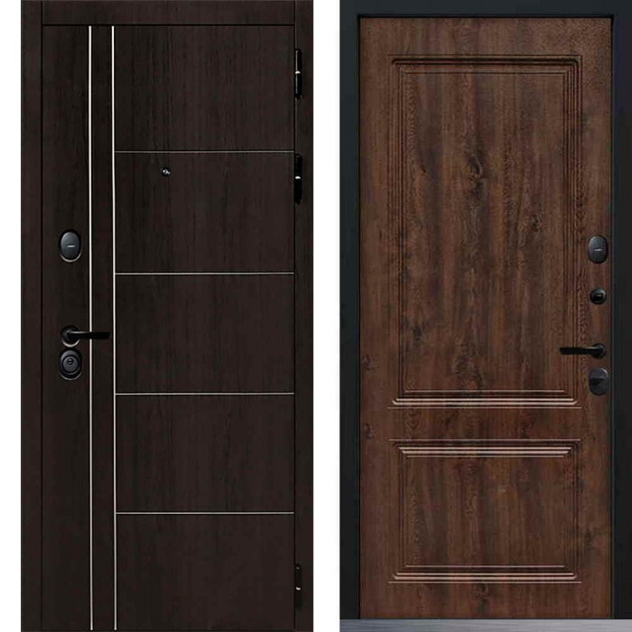 Входная дверь Command Doors Techno 61 Темный дуб