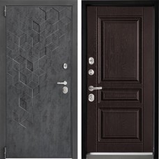 Входная дверь Дверной континент ДК-3 Бетон графит 243 Фактурный шоколад