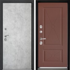 Входная дверь Дверной континент ДК-3 Лофт бетон натуральный 617 Ясень шоколад