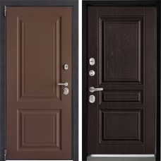Входная дверь Дверной континент ДК-3 Ясень шоколад 243 Фактурный шоколад