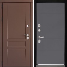 Входная дверь Дверной континент ДК-5 Ясень шоколад 649 Софт графит абсолют