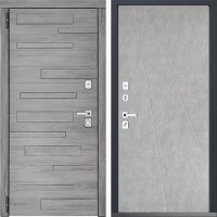 Входная дверь Дверной континент ДК-10 Дуб шале серебро 655 Лофт бетон грей