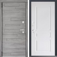 Входная дверь Дверной континент ДК-10 Дуб шале серебро 243 Альберо браш серебро