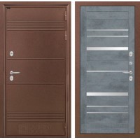 Термо Лайт 20 - Бетон темный, зеркальные вставки