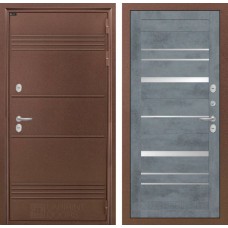 Термо Лайт 20 - Бетон темный, зеркальные вставки