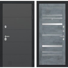 Арт 20 - Бетон темный, зеркальные вставки