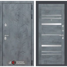 Бетон 20 - Бетон темный, зеркальные вставки