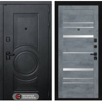 Гранд 20 - Бетон темный, зеркальные вставки