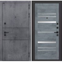 Инфинити 20 - Бетон темный, зеркальные вставки