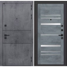 Инфинити 20 - Бетон темный, зеркальные вставки