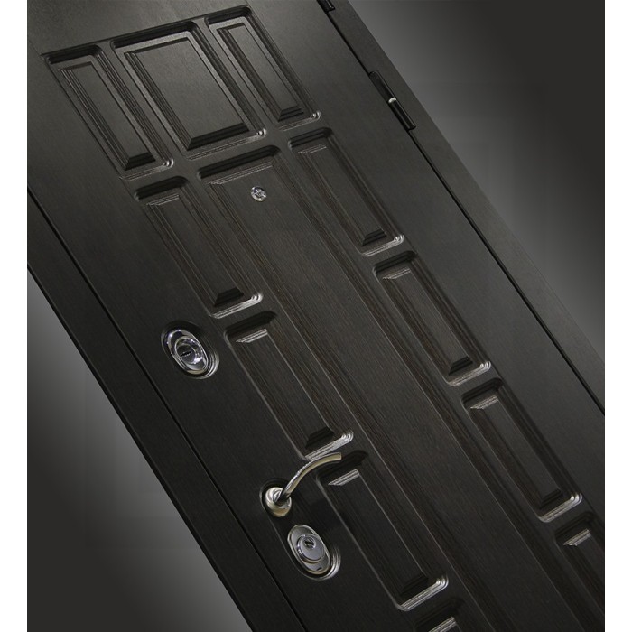 Входная дверь Лабиринт Нью-Йорк 20 - Бетон темный, зеркальные вставки