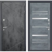 LOFT 20 - Бетон темный, зеркальные вставки