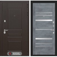 Мегаполис 20 - Бетон темный, зеркальные вставки