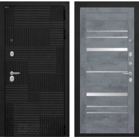 PAZL 20 - Бетон темный, зеркальные вставки