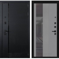 Пиано с зеркалом 32 тонированным - Серый рельеф софт 880х2050 левая