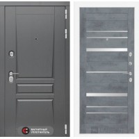 Платинум 20 - Бетон темный, зеркальные вставки